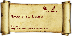 Mocsári Laura névjegykártya